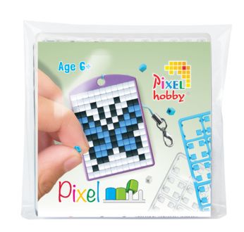 PIXEL Kit créatif porte-clé 4x3cm - Papillon