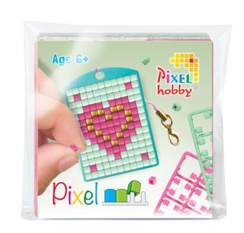 PIXEL Kit créatif porte-clé 4x3cm - Cœur