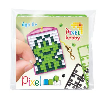 PIXEL Kit créatif porte-clé 4x3cm - Grenouille