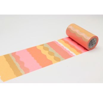 MT CASA Motif pois-rayures jaune rose / tsugihagi F