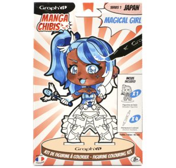 GRAPH'IT CHIBIS - KIT COLORIAGE FIGURINE - MAGICAL GIRL