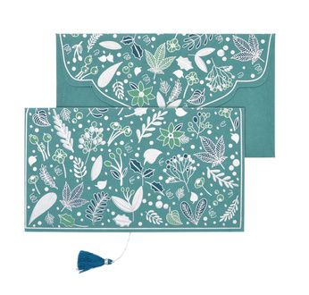 PAPERTREE WINTER Enveloppe Cadeau 19X10 cm Bleu glacier