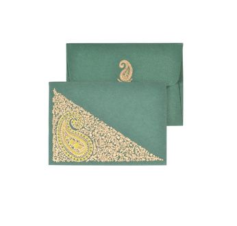 PAPERTREE NIRVANA Mini Env. Message +carte 8,5 x 6 cm Vert