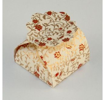 PAPERTREE GAIA Floret Ivoire Rouge - 5 pièces