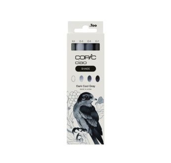 COPIC Ciao Set de 4 SHADE Dark Cool Grey