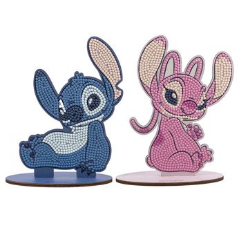 CRYSTAL ART Duo Figurines Stitch et Angel