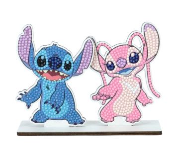 CRYSTAL ART Duo mini figurines à diamanter Stitch et Angel