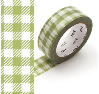 MT Vichy vert clair 1,5cmx7m