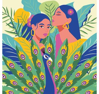 ENJOY ART - Peinture par numéros 30x30cm Tropical Eden