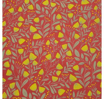 PAPERTREE PAPIER 50*70 FLORA Rouge Tournesol Beige