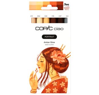COPIC Ciao Set de 6 Portrait AMBER GLOW