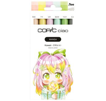 COPIC Ciao Set de 6 Manga KAWAII