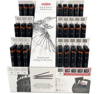 DERWENT - GRAPHIC - Présentoir de comptoir 24 graduations x12