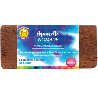 ART & GO Micro Palette Aquarelle Semi-Humide - 8 couleurs