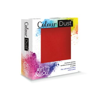 ART & GO - ColourDust - Couleur sèche en galet - Rouge intense