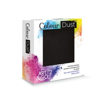 ART & GO - ColourDust - Couleur sèche en galet - Noir profond