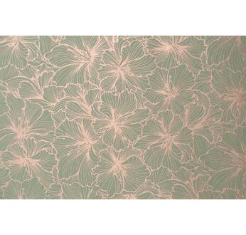 PAPERTREE 50*70 HIBISCUS Amande/or