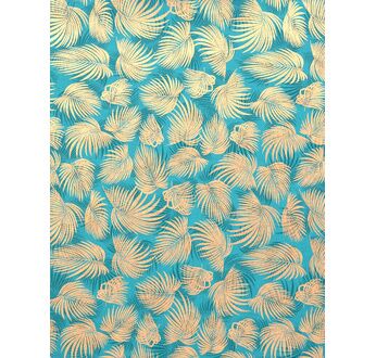 PAPERTREE 50*70 100g PALME D'OR Emeraude & or