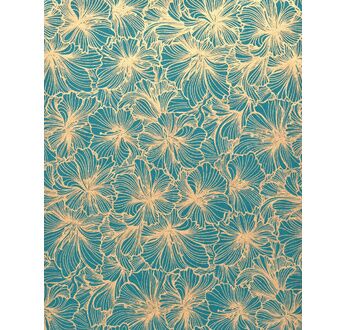 PAPERTREE 50*70 HIBISCUS Vert /or