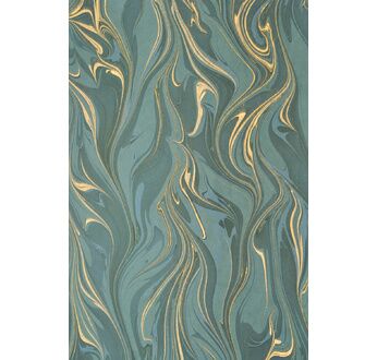 PAPERTREE 50*70 100g MARBRE Emeraude - Vert et or