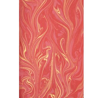PAPERTREE 50*70 100g MARBRE Rubis - Rouge et or