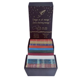 PAPERTREE Boîte de 50 mini enveloppes + message assorti