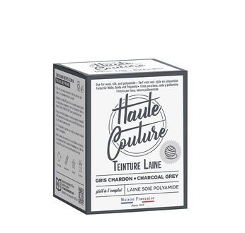 HAUTE COUTURE Teinture Laine Soie Polyamide 300g GRIS CHARBON