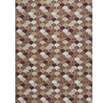 PAPERTREE 50*70 MITSUKO Prune- Crème-Or