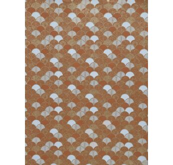 PAPERTREE 50*70 MITSUKO Terracota-Blanc-Or