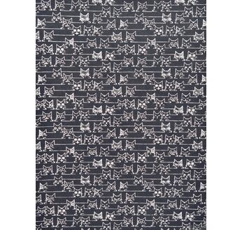 PAPERTREE 50*70 MAOW Noir/Blanc