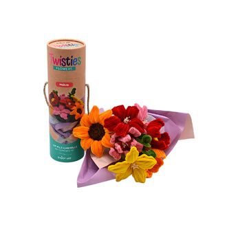 ENJOY ART Kit fils chenille bouquet Hélia Twisties