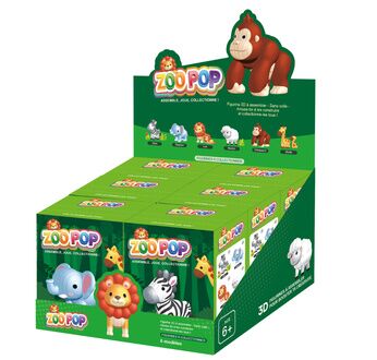 ZOO POP Figurine DIY - Box Animaux série 1 (6 références)