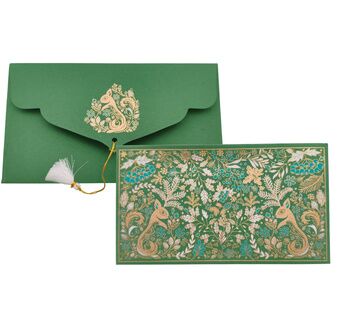 PAPERTREE BROCELIANDE Enveloppe Cadeau 19X10 cm Vert
