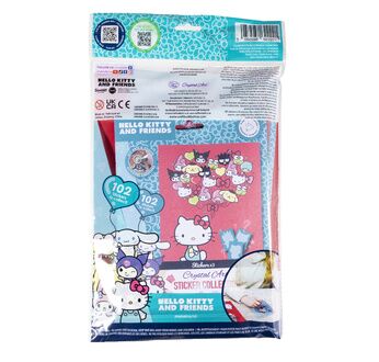 CRYSTAL ART Pack sticker Hello Kitty & Friends
