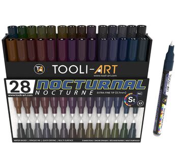 TOOLI Marqueur Acrylique Nocturne 28 couleurs EF 07mm