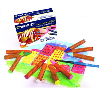 Boîte de 50 Craies Aquarellables MANLEY