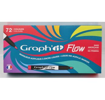 GRAPH'IT FLOW Set de 72 marqueurs acrylique encre liquide