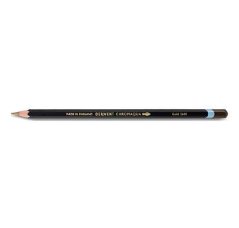 DERWENT CHROMAQUA Crayon de couleur aquarelle - DERWENT - CHROMAQUA - crayon aquarelle Gold