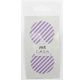 MT CASA SEAL Sticker rond 5cm en washi rayé lilas 10pcs