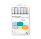 Set COPIC SKETCH 6 couleurs pastels