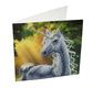 CRYSTAL ART Kit Carte à diamanter 18x18cm Licorne