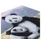 CRYSTAL ART Kit Carte à diamanter 18x18cm Pandas