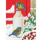 CRYSTAL ART Kit Carte à diamanter 21x29cm Oiseaux sur la neige