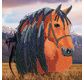 CRYSTAL ART Kit Carte à diamanter 18x18cm Cheval