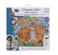 CRYSTAL ART Kit tableau broderie diamant 30x30cm Chat et citrouilles
