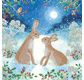 CRYSTAL ART Kit Carte à diamanter 18x18cm Lapins clair de lune