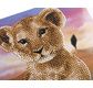 CRYSTAL ART Kit Carte à diamanter 18x18cm Lionceau
