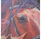 CRYSTAL ART Kit poster à diamanter 35x45cm Chevaux