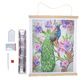 CRYSTAL ART Kit poster à diamanter 35x45cm Paon
