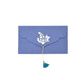 PAPERTREE FLORA Enveloppe Cadeau 19x10cm Bleu Marine